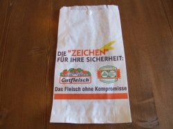 画像1: 精肉店の袋５枚セット（ドイツ）