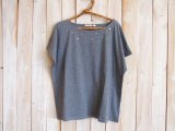 ７０％ＯＦＦ・星プリント フレンチスリーブプルオーバー（杢グレー）