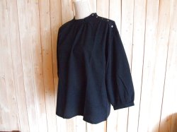 画像1: ３０％ＯＦＦ・肩ボタン プルオーバー（濃紺）