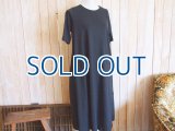 ３０％ＯＦＦ・カットソー天竺 うしろ切り替えワンピース（ブラック）
