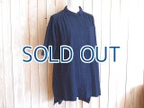 ４０％ＯＦＦ・シワ加工 ワイドシャツチュニック（ネイビー）