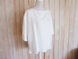 ２０％ＯＦＦ・リネン ボートネックプルオーバー（ホワイト）