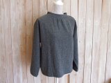 ４０％ＯＦＦ・接結カットソー モックネックプルオーバー（グレー）