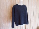 ２０％ＯＦＦ・あぜ編みニットワイドプルオーバー（ネイビー）