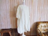 ２０％ＯＦＦ・リネン ストライプ柄 シャツチュニック（レモンイエロー×ホワイト）