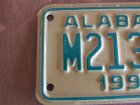 画像: 単車用ナンバープレート（ALABAMA M21336）