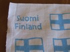 画像: フィンランド国旗柄 手ぬぐい