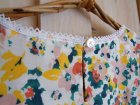 画像: ７５％ＯＦＦ・花柄 コットン ノースリーブ プルオーバー（ピンク×イエロー）