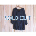 画像: ５０％ＯＦＦ・リボン バルーンプルオーバー（ネイビー）