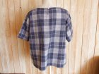 画像: ６０％ＯＦＦ・チェック柄 ワイドプルオーバー（グレー系）