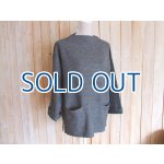 画像: ５０％ＯＦＦ・フロントポケット ニットプルオーバー（杢グレー）