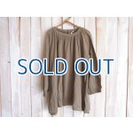 画像: ２０％ＯＦＦ・天竺カットソー生地 ラグランワイドプルオーバー（カーキベージュ）