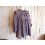 画像: ２０％ＯＦＦ・うしろ開き ラグランスリーブ ワイドプルオーバー（グレー）