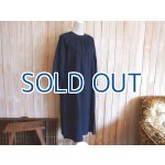 画像: ５０％ＯＦＦ・袖口リブ ワンピース（ネイビー）