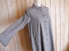 画像: ４０％ＯＦＦ・フロントポケットシャツワンピース（薄杢グレー）
