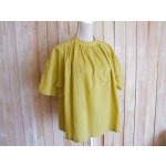 画像: ２０％ＯＦＦ・ショルダーギャザー ワイドプルオーバー（イエロー）