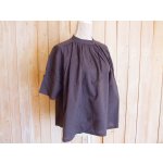 画像: ２０％ＯＦＦ・ショルダーギャザー ワイドプルオーバー（チャコールグレー）