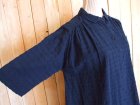 画像: ４０％ＯＦＦ・シワ加工 ワイドシャツチュニック（ネイビー）