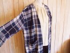 画像: ４０％ＯＦＦ・大柄チェック ロングカーディガン（ネイビー×ホワイト）