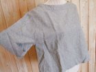 画像: ２０％ＯＦＦ・ボートネック 袖折り返しプルオーバー（杢薄グレー）