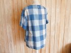 画像: ７０％ＯＦＦ・グラデーション ブロックチェック プルオーバー（ブルー系）