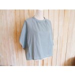 画像: ２０％ＯＦＦ・うしろギャザードルマンプルオーバー（ブルーグレー）