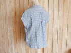 画像: ５０％ＯＦＦ・シワ加工 チェック柄ブラウス（薄ブルー×ホワイト）