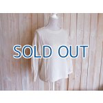 画像: １０％ＯＦＦ・ダブルガーゼ ボリューム袖プルオーバー（アイボリー）