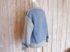 画像: １０％ＯＦＦ・フェアアイル柄ニットプルオーバー（グレー×ブルー）