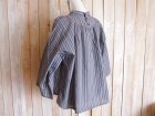 画像: １０％ＯＦＦ・多色ストライプ柄プルオーバー（グレー×レンガ）
