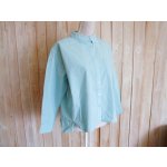 画像: １０％ＯＦＦ・浅襟ワイドブラウス（ミントブルー）