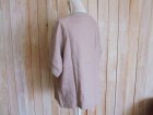画像: １０％ＯＦＦ・リネン リブプルオーバー（薄グレーベージュ）