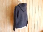 画像: １０％ＯＦＦ・フード付きニットプルオーバー（ネイビー）